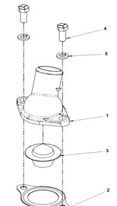 Engine Group - Thermostat Diagram and Parts List for 076355-03  Briggs and Stratton Generator